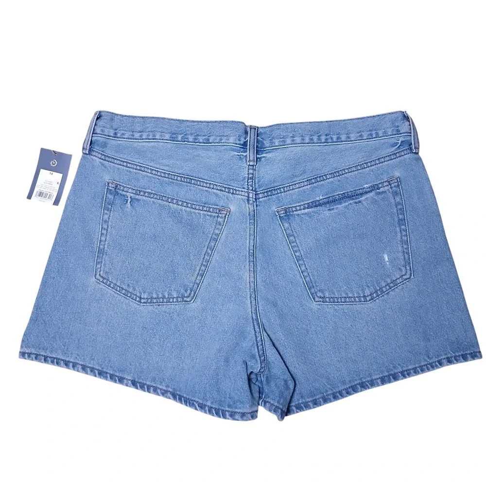 Universal Thread Womens 90s Baggy Denim Shorts Light Wash Blue Size 14 NWT